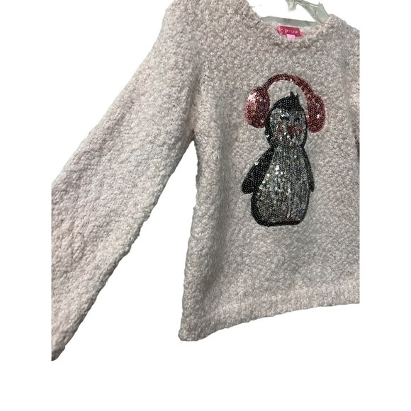Say What Kids Penguin Sweater Pink Oullover - Picture 2 of 7